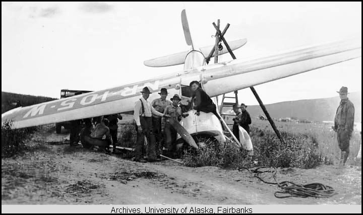 Wiley Post's plane crashed at Flat