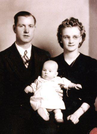 Oscar and Irene Tweiten with their daughter, Judie Ann.